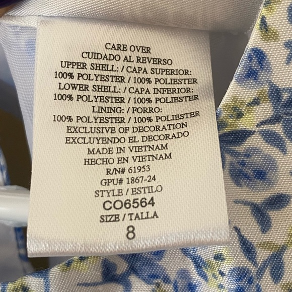 JONA MICHELLE Blue and White Floral Dress - Picture 6 of 6